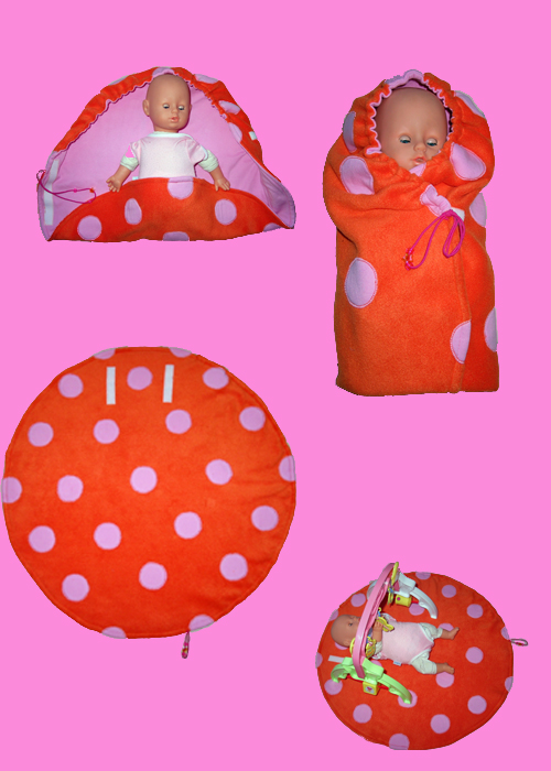 Easy sleeping bag / play blanket for dolls