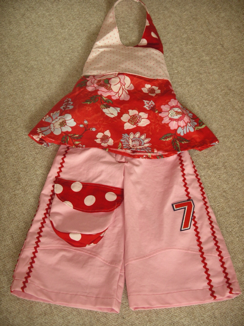 Sommerkombi in rot-pink-bunt ;-)