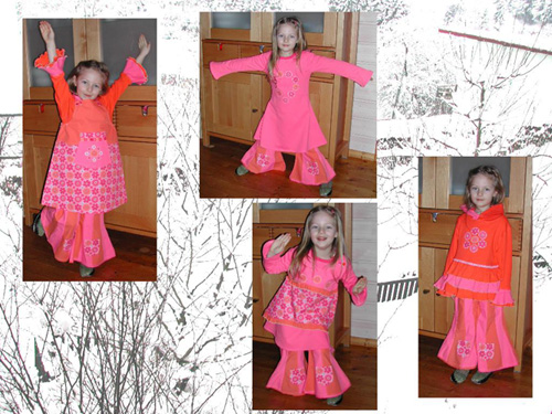 Minikollektion in pink-orange