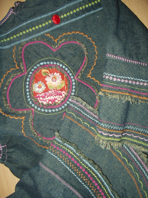 Marieke Weeke Jeanscombi Detail