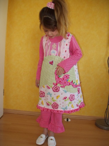 Greetje Tunikakleid mit Ringelcombi