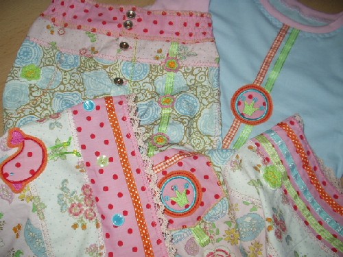 Tddelhose mit Shirt Detail