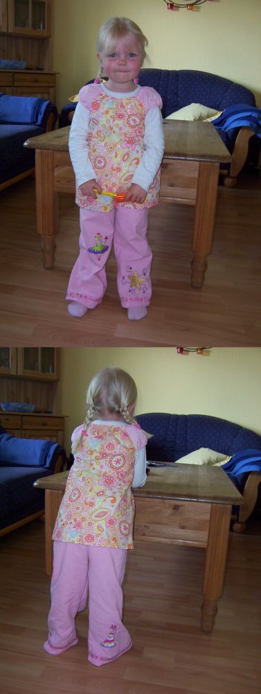 Greetje-Hose mit Ottobrebluse