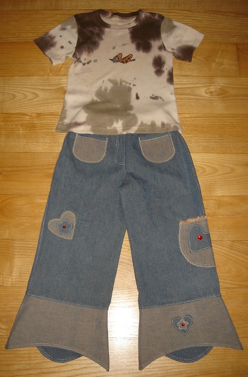 Jeans-Weeke mit Shirt