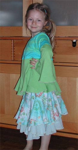 Hermosa-Shirt mit Rock