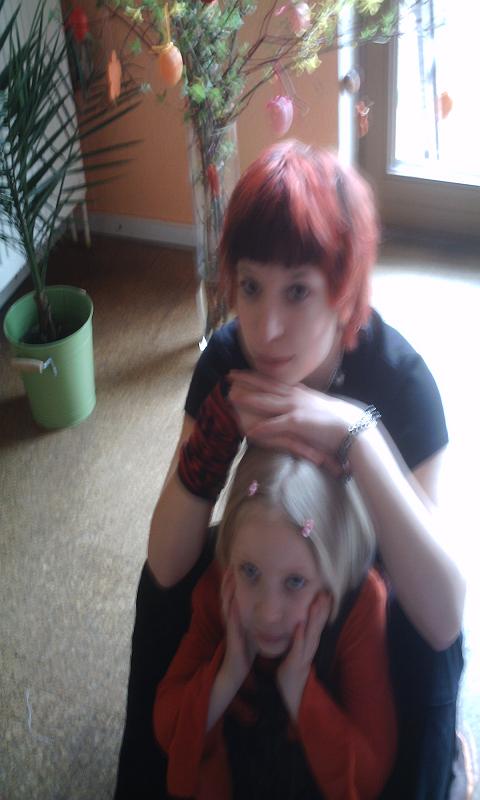 Meine Mittlere und Leonie....