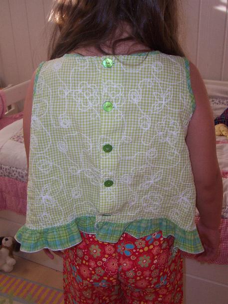 Bluse von hinten
