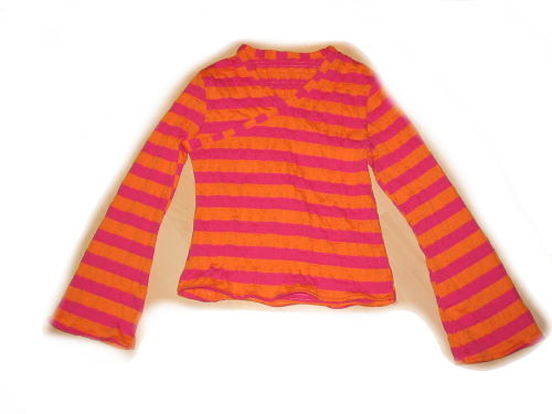 Wickelshirt mit Trompetenrmel
