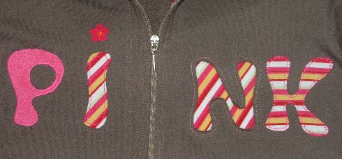 Sweatjacke Buchstaben
