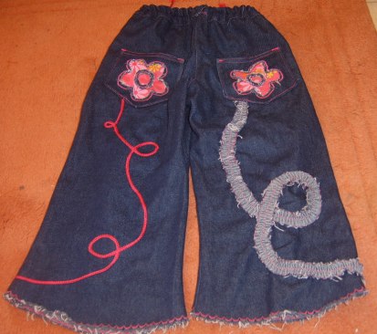 Jeans von hinten