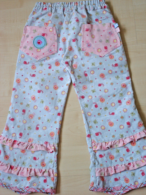 Hose Kim aus Lea- Velvet hinten
