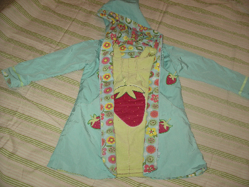 Erdbeermantel und Erdbeerkleid