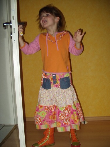 Lieblingsrock angezogen