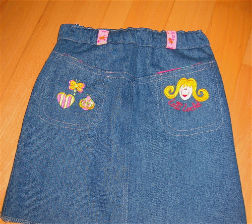 Jeansrock mit Lotti Locke