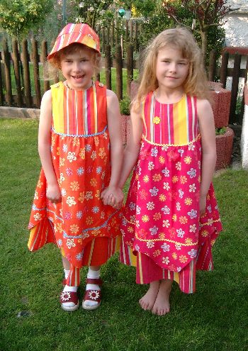 pink und orange - cara im doppelpack
