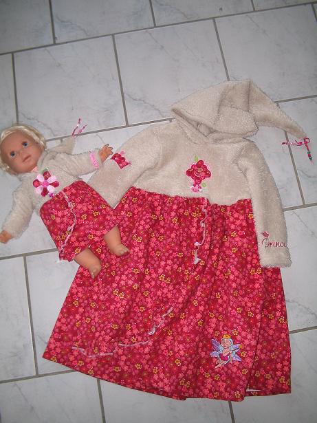 Winterkleid fr Prinzessin und Puppe