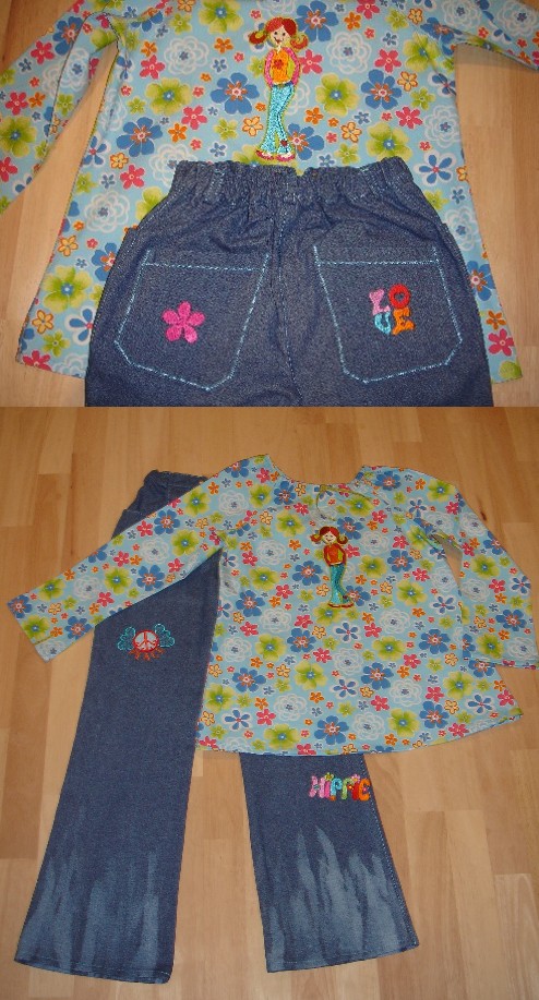 Hippie-Jeans-Kombi