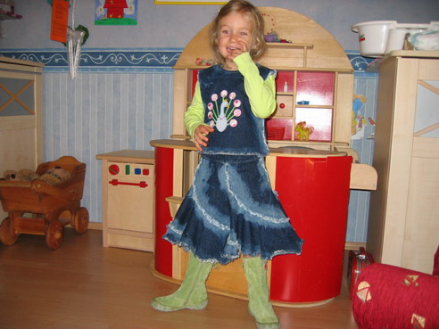 Redondo und Henrika Jeans Mix mit Pfau