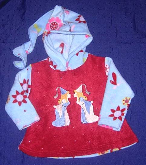 Burgfrulein mit Glitzersteinen