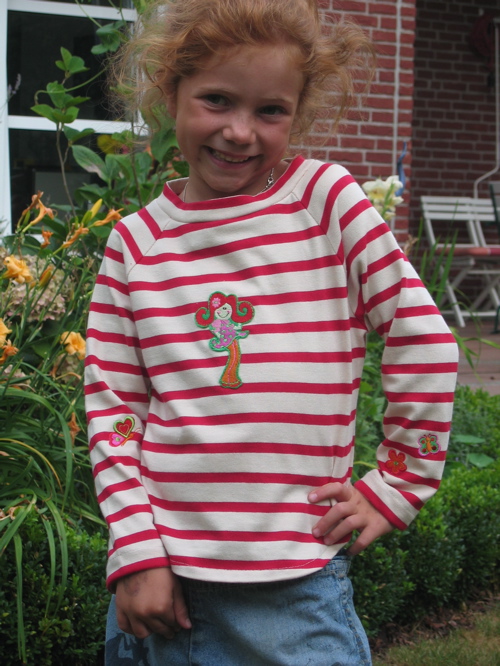 Ringelpulli an Linda