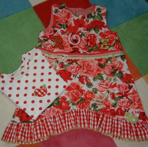 Rosen-Weeke mit Shirt