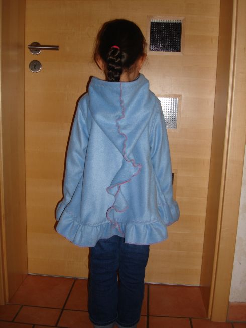 Fleecejule von hinten