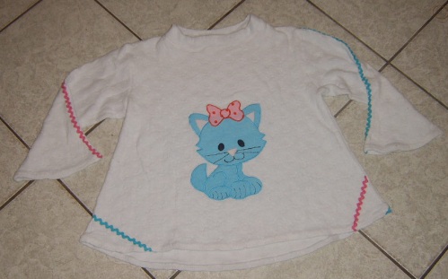 Bea aus Pftchen-Fleece mit Katzen Appli