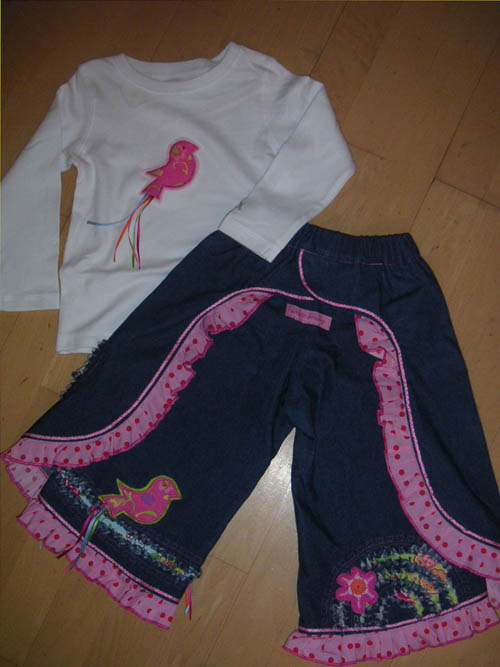 Jeans-Zuma von hinten