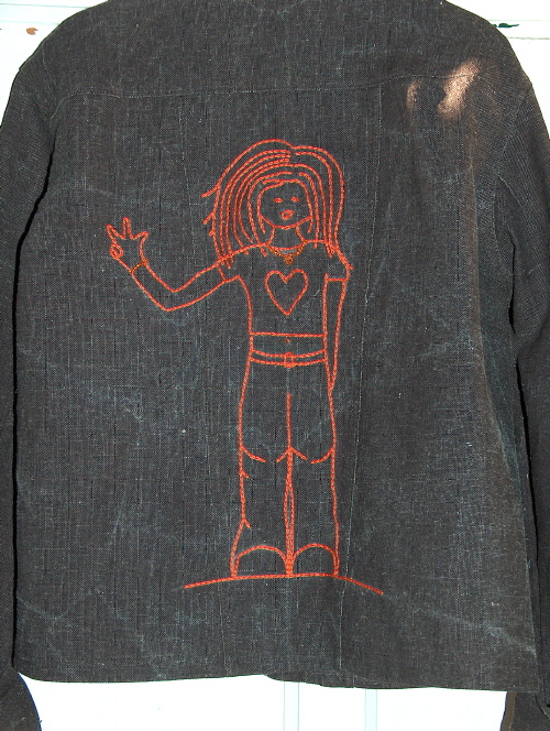 Jacke mit Zeichnung meine Tochter
