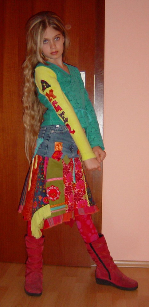 diesmal mit Wickeljacke...