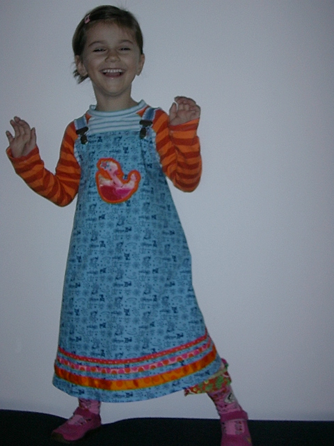 Anna trifft Ducky- und Lily-Stoff