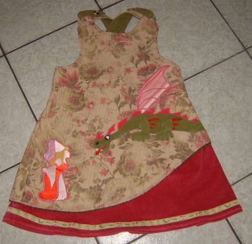 Geske mit Prinzessin & Drachen