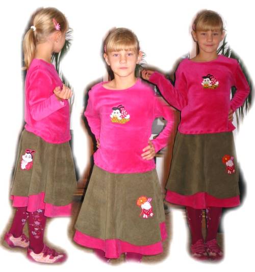 Insa ind Khaki/pink mit Kferchen
