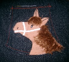 Pferd fr Saskia natrlich mit Rock *lol*