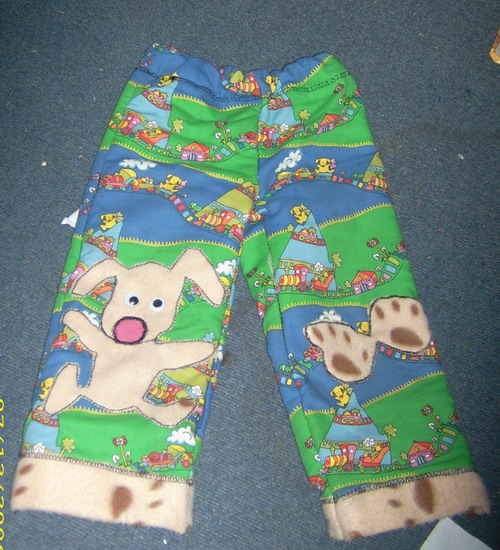Eine dick geftterte Hose fr den Winter