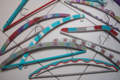 Bunte Kleiderbgel