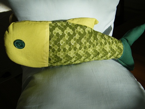 Ein Kuschelfisch(-Kissen)