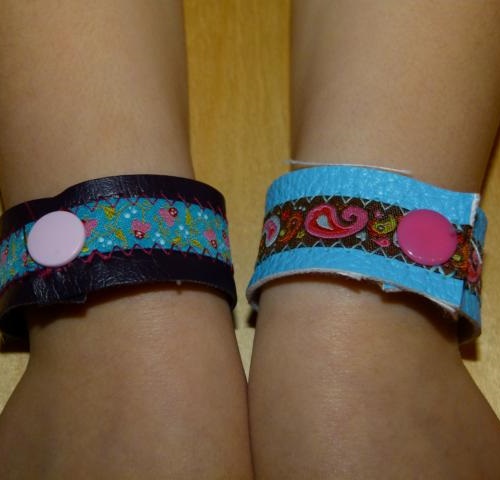 Lederarmbnder von Kids selbstgemacht 2