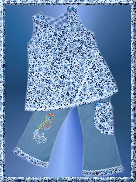 Oona in blau