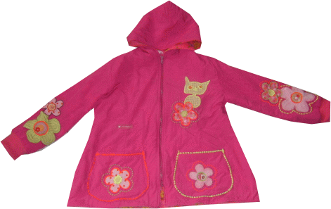 eine Fee Jacke aus pinkem Tactel