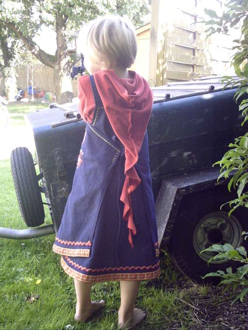 Wickelkleid Anna von hinten