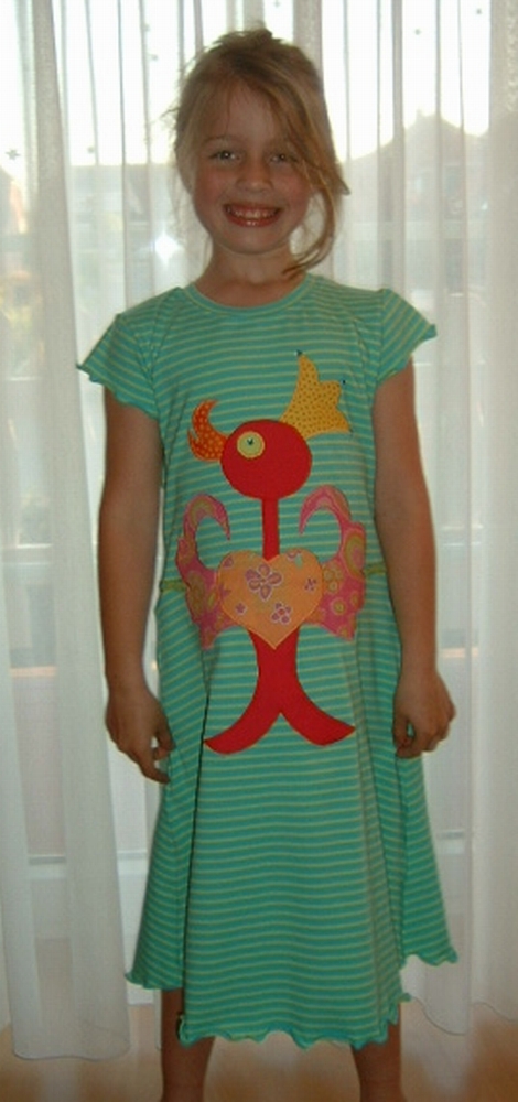 Sommerkleid Uta mit Feuervogel