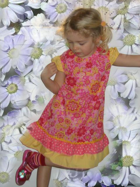 Sommerkleid mit Puffrmelchen