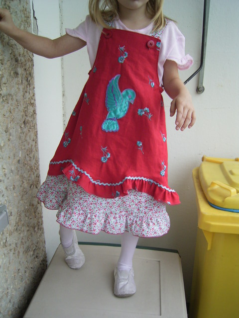 Marieke in rot...