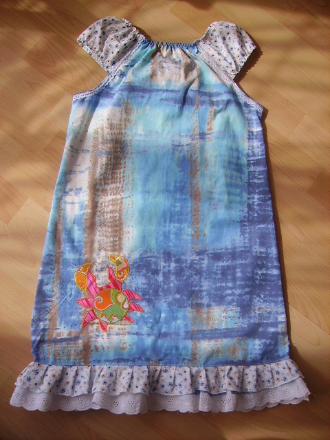 Meereswelt- Kleid hinten