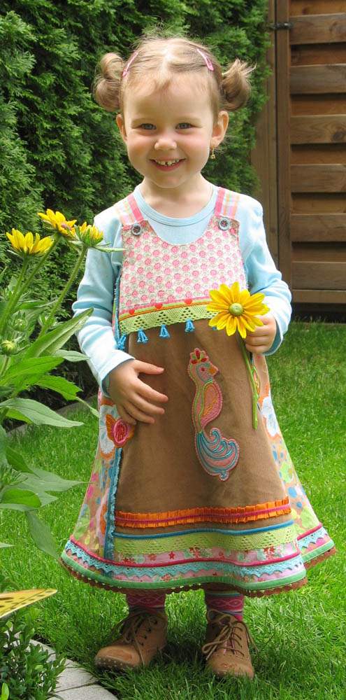 Kunterbuntes Paradies-Kleid