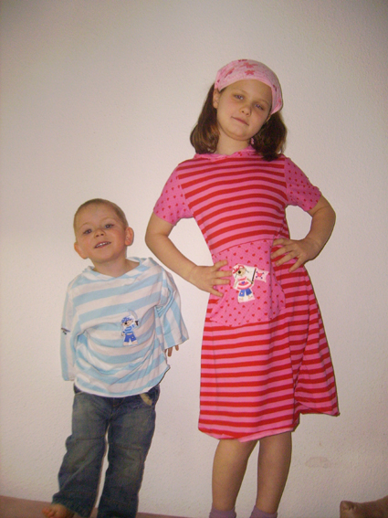 piratenkleid lisa und piratenshirt max