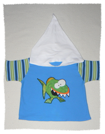 Imkeshirt mit frechem Piranha