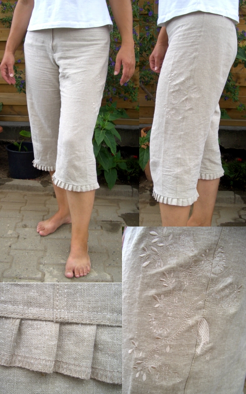 schlichte Leinenhose fr Mama