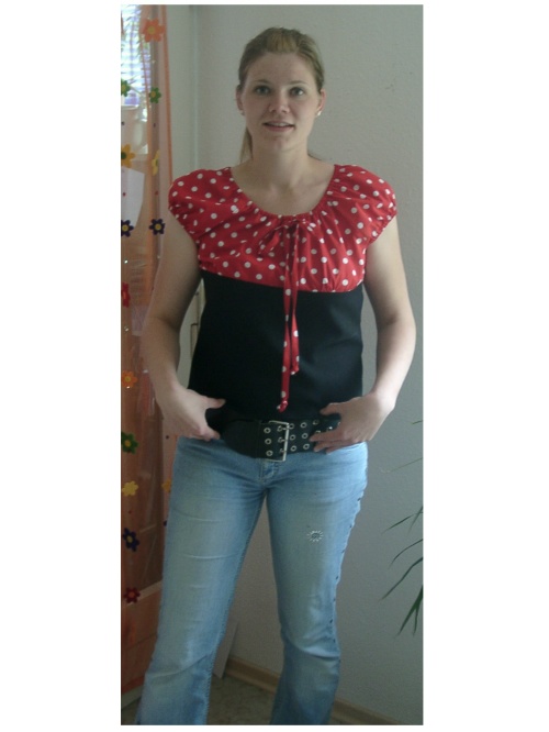 Rockabillytop fr mich aus Punktestoff
